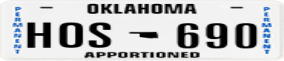 Truck License Plate